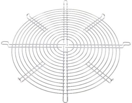 8005905215 109-1102, 200mm Dia Fan Finger Guard Nickel, Chrome Plated 14 Rings Hirschmann