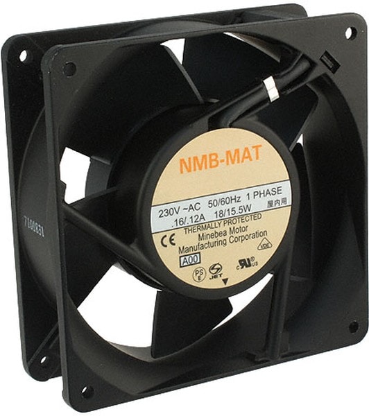 doc049515174 8005909881 4715HS-23T-B5A-A00, Fan Tubeaxial 230VAC Square - 119mm L x 119mm H Ball 105.9 CFM (2.97m³/min) 2 Terminals Hirschmann — изображение 1
