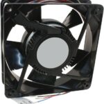 8005910941 19031200A, Fan Tubeaxial 12VDC Square - 127mm L x 127mm H Ball 150.0 CFM (4.20m³/min) 3 Wire Leads Hirschmann