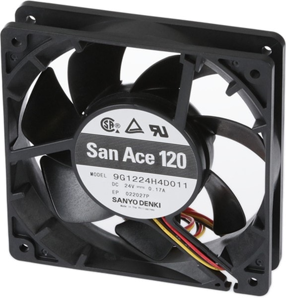 doc049515758 8007079993 9G1224H4D011, DC Fans DC Axial Fan, 120x120x25mm, 24VDC, High Performance, Ribless, Lock Rotor Sensor Hirschmann — изображение 1