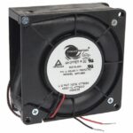8005911667 19031101A, Fan Blower 12VDC Square - 80mm L x 80mm H Ball 15.0 CFM (0.420m³/min) 2 Wire Leads Hirschmann