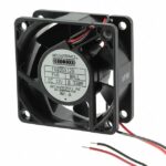 8005912788 F6025X12B-FHR, Fan Tubeaxial 12VDC Square - 60mm L x 60mm H Ball 28.0 CFM (0.784m³/min) 2 Wire Leads Hirschmann