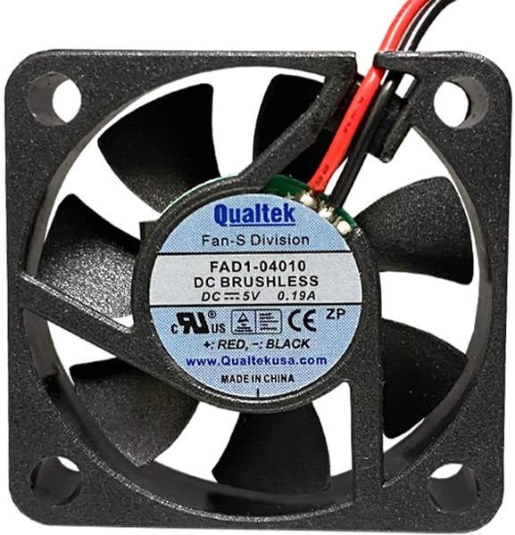 doc049516352 8005912714 FAD1-04010BBLW11, Fan Tubeaxial 5VDC Square - 40mm L x 40mm H Ball 4.2 CFM (0.118m³/min) 2 Wire Leads Hirschmann — изображение 1