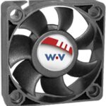 8033952416 DC0501512M2B-2T0, Fan Tubeaxial 12VDC Square - 50mm L x 50mm H Ball 13.2 CFM (0.370m³/min) 2 Wire Leads Hirschmann