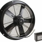 8005921376 UF300BNA12-H1C2A, Fan Tubeaxial 115VAC Round - 398mm Dia Ball 1615.0 CFM (45.22m³/min) 2 Wire Leads Hirschmann