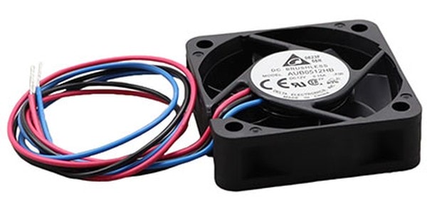 doc049519356 8005921354 AUB0512HB-F00, Fan Tubeaxial 12VDC Square - 50mm L x 50mm H Superflo 14.1 CFM (0.395m³/min) 3 Wire Leads Hirschmann — изображение 1