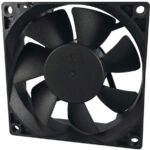 8005921650 FAD1-08025DHHW11-A, Fan Tubeaxial 24VDC Square - 80mm L x 80mm H Hydrodynamic 37.2 CFM (1.04m³/min) 2 Wire Leads Hirschmann