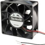 8006119437 9GA0924M4021, Fan Tubeaxial 24VDC Square - 92mm L x 92mm H Ball 2 Wire Leads Hirschmann
