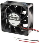 8007834949 9A0924S402, DC Fans Axial Fan, 92x92x25mm, 24VDC, 58.6CFM, 3.6W, 39dBA, Wire, Lock Rotor Sensor Hirschmann — изображение 3