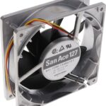 8005923110 109E1348G101, Fan Tubeaxial 48VDC Square - 127mm L x 127mm H Ball 200.0 CFM (5.60m³/min) 3 Wire Leads Hirschmann