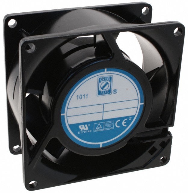 doc049520741 8006746529 OA80AP-11-2TB, Fan Tubeaxial 115VAC Square - 80mm L x 80mm H Ball 25.0 CFM (0.700m³/min) 2 Terminals Hirschmann — изображение 1