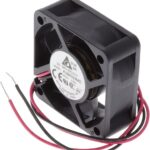 8005926216 AUB0524MD, Fan Tubeaxial 24VDC Square - 50mm L x 50mm H Superflo 13.4 CFM (0.375m³/min) 2 Wire Leads Hirschmann