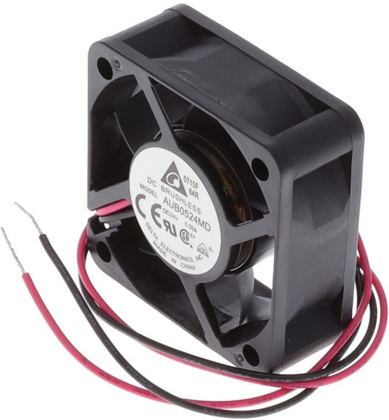 doc049521101 8005926216 AUB0524MD, Fan Tubeaxial 24VDC Square - 50mm L x 50mm H Superflo 13.4 CFM (0.375m³/min) 2 Wire Leads Hirschmann — изображение 1