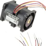 8005933394 9CRB0412P5K001, Fan Tubeaxial (Dual) 12VDC Square - 40mm L x 40mm H Ball 26.8 CFM (0.750m³/min) 4 Wire Leads per Fan Hirschmann