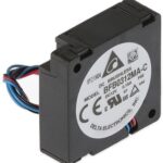 8005958780 BFB0312MA-CF00, Fan Blower 12VDC Square - 30mm L x 30mm H Ball 1.2 CFM (0.034m³/min) 3 Wire Leads Hirschmann