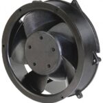8005960335 19044019A, Fan Tubeaxial 24VDC Round - 171.5mm Dia Ball 400.0 CFM (11.20m³/min) 3 Wire Leads Hirschmann