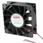 8005966954 MD1238X12B-FSR, Fan Tubeaxial 12VDC Square - 120mm L x 120mm H Ball 205.0 CFM (5.74m³/min) 2 Wire Leads Hirschmann