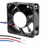 8005968182 AFB0624VHD-AR00, Fan Tubeaxial 24VDC Square - 60mm L x 60mm H Ball 29.1 CFM (0.815m³/min) 3 Wire Leads Hirschmann