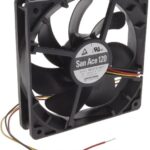 8007285569 9S1212L4D01, DC Fans DC Axial Fan, 120x120x25mm, 12VDC, Silent Series, Locked Rotor Sensor Hirschmann