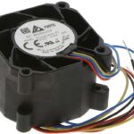 8005991419 TFC0424EN-01EGG, Fan Tubeaxial 24VDC Square - 40mm L x 40mm H Ball 21.1 CFM (0.591m³/min) 4 Wire Leads Hirschmann