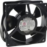 8006003114 R87T-A1A15H-WR, Fan Tubeaxial 100VAC Square - 119.5mm L x 119.5mm H Ball 114.3 CFM (3.20m³/min) 2 Wire Leads Hirschmann