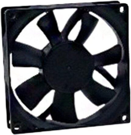 8008657864 MR9225X24B-FSR, Fan Tubeaxial 24VDC Square - 92mm L x 92mm H Ball 107.0 CFM (3.00m³/min) 2 Wire Leads Hirschmann