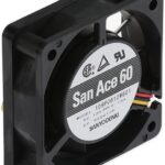 8006013485 109P0612W601, Fan Tubeaxial 12VDC Square - 60mm L x 60mm H Ball 14.8 CFM (0.414m³/min) 3 Wire Leads Hirschmann