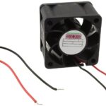 8006021835 MD4028V12B-RSR, Fan Tubeaxial 12VDC Square - 40mm L x 40mm H Ball 24.3 CFM (0.680m³/min) 2 Wire Leads Hirschmann