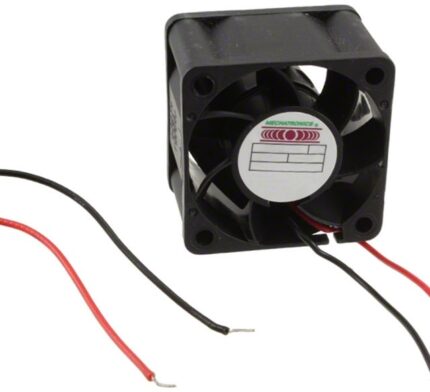 8006021835 MD4028V12B-RSR, Fan Tubeaxial 12VDC Square - 40mm L x 40mm H Ball 24.3 CFM (0.680m³/min) 2 Wire Leads Hirschmann
