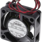 8006021846 04015SS-12M-AA-00, Fan Tubeaxial 12VDC Square - 40mm L x 40mm H Sleeve 6.4 CFM (0.179m³/min) 2 Wire Leads Hirschmann