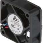 8018654101 AFB0412VB-AR00, DC Fans Tubeaxial Fan, 40x15mm, 12VDC, Ball Bearing, 3x Lead Wires, Locked Rotor Sensor Hirschmann