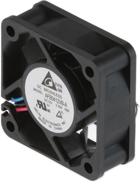 doc049583523 8018654101 AFB0412VB-AR00, DC Fans Tubeaxial Fan, 40x15mm, 12VDC, Ball Bearing, 3x Lead Wires, Locked Rotor Sensor Hirschmann — изображение 1