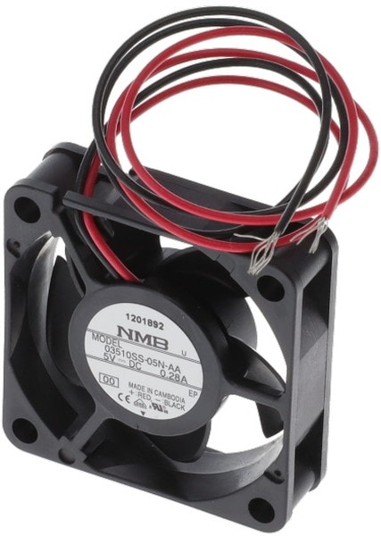 doc049592955 8006035786 03510SS-05N-AA-00, Fan Tubeaxial 5VDC Square - 35mm L x 35mm H Sleeve 5.7 CFM (0.160m³/min) 2 Wire Leads Hirschmann — изображение 1
