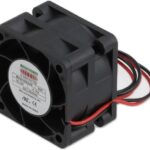 8006044039 MH4028H24B-RSR, Fan Tubeaxial 24VDC Square - 40mm L x 40mm H Ball 21.1 CFM (0.591m³/min) 2 Wire Leads Hirschmann