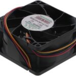 8006062999 MS8038H24B1+6-FHR, Fan Tubeaxial 24VDC Square - 80mm L x 80mm H Ball 120.5 CFM (3.37m³/min) 4 Wire Leads Hirschmann