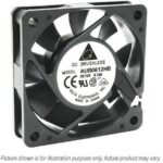 8006073576 AUB0612HB-A, Fan Tubeaxial 12VDC Square - 60mm L x 60mm H Superflo 15.3 CFM (0.428m³/min) 2 Wire Leads Hirschmann