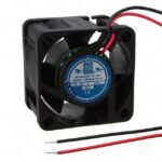 8007080094 OD4028-12HB, DC Fans DC Fan, 40x40x28mm, 12VDC, 12CFM, 0.2A, 37dBA, 8800RPM, Dual Ball, 2xLeads 26AWG Hirschmann