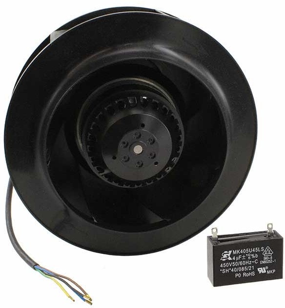 doc049628973 8006077760 UF225(85)APA12-H1C2A, Fan Motorized Impellers 115VAC Round - 225mm Dia Ball 680.0 CFM (19.04m³/min) 4 Wire Leads Hirschmann — изображение 1