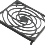 8006082039 FGPT-80, 80mm Sq Fan Finger Guard Acrylonitrile Butadiene Styrene (ABS) 4 Rings Hirschmann
