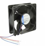 8006049524 4414/2N-522, Fan Tubeaxial 24VDC Square - 119mm L x 119mm H Ball 120.7 CFM (3.38m³/min) 3 Wire Leads Hirschmann