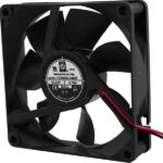 8006085610 OD8020-24MB, Fan Tubeaxial 24VDC Square - 80mm L x 80mm H Ball 2 Wire Leads Hirschmann
