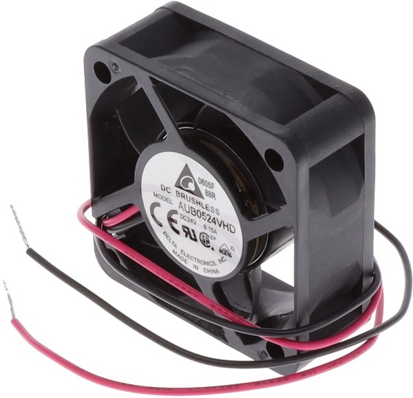 doc049641212 8006088410 AUB0524HD, Fan Tubeaxial 24VDC Square - 50mm L x 50mm H Superflo 15.8 CFM (0.442m³/min) 2 Wire Leads Hirschmann — изображение 1