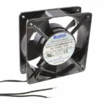 8006099660 FAA1-12038NBKW31-A, Fan Tubeaxial 115VAC Square - 119.5mm L x 119.5mm H Ball 107.0 CFM (3.00m³/min) 2 Wire Leads Hirschmann