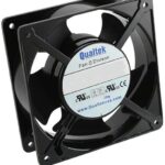 8006103070 FAA1-12038QBLW31-A, Fan Tubeaxial 230VAC Square - 119.5mm L x 119.5mm H Ball 71.5 CFM (2.00m³/min) 2 Wire Leads Hirschmann