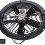 8006103515 UF300BNA23-H1C2A, Fan Tubeaxial 230VAC Round - 398mm Dia Ball 1615.0 CFM (45.22m³/min) 2 Wire Leads Hirschmann