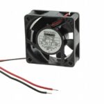 8006105193 F6025H12B-RHR-EM, Fan Tubeaxial 12VDC Square - 60mm L x 60mm H Ball 20.0 CFM (0.560m³/min) 2 Wire Leads Hirschmann