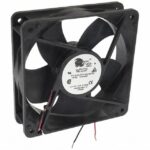8006106679 19031618A, Fan Tubeaxial 24VDC Square - 120mm L x 120mm H Ball 118.0 CFM (3.30m³/min) 2 Wire Leads Hirschmann