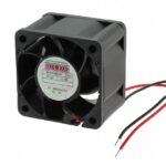 8006110816 MD4028M12B-RSR, Fan Tubeaxial 12VDC Square - 40mm L x 40mm H Ball 11.8 CFM (0.330m³/min) 2 Wire Leads Hirschmann