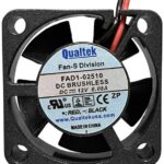 8006122043 FAD1-02510CBMW11, Fan Tubeaxial 12VDC Square - 25mm L x 25mm H Ball 2.1 CFM (0.059m³/min) 2 Wire Leads Hirschmann