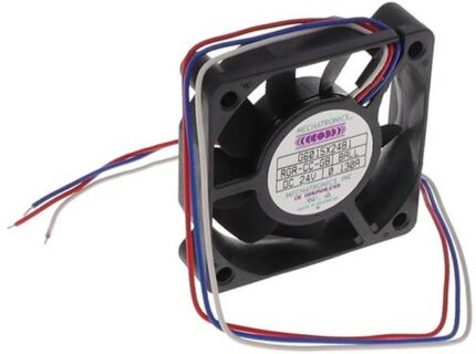 8006129662 G6015X24B1-RGR-CC-GB, Fan Tubeaxial 24VDC Square - 60mm L x 60mm H Ball 24.0 CFM (0.672m³/min) 3 Wire Leads Hirschmann